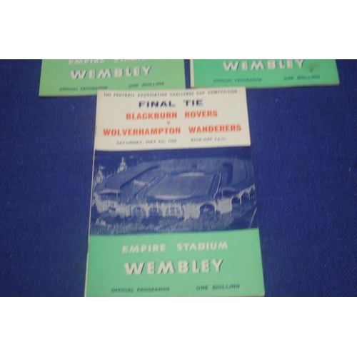 258 - A 1958 BOLTON V MANCHESTER UNITED CUP FINAL PROGRAMME 1958 TOGETHER WITH 1959 LUTON V NOTTINGHAM FOR... 