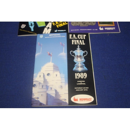 268 - A 1987 COVENTRY V TOTTENHAM CUP FINAL PROGRAMME TOGETHER WITH A LIVERPOOL V WIMBLEDON CUP FINAL PROG... 