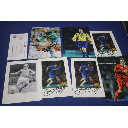 268A - A COLLEC TION OF SPORTING AUTOGRAPHS TO INCLUDE MATT LE TISSIER, DITMAR HAMANN, FRANCIS LEE, STEVE O... 