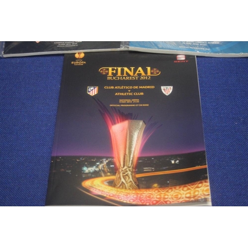 272 - A COLLECTION OF CUP FINAL PROGRAMMES TO INCLUDE 2019 CUP FINAL PROGRAMME MUNICH 2012 CHAMPIONS LEAGU... 