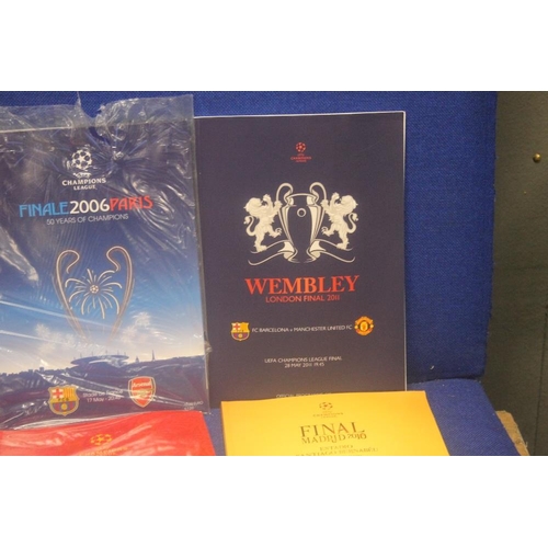 277 - A COLLECTION OF CHAMPIONS LEAGUE CUP FINAL PROGRAMMES TO INCLUDE ISTANBUL 2005, PARIS 2006, MADRID 2... 