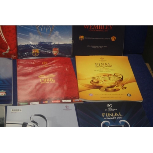 277 - A COLLECTION OF CHAMPIONS LEAGUE CUP FINAL PROGRAMMES TO INCLUDE ISTANBUL 2005, PARIS 2006, MADRID 2... 