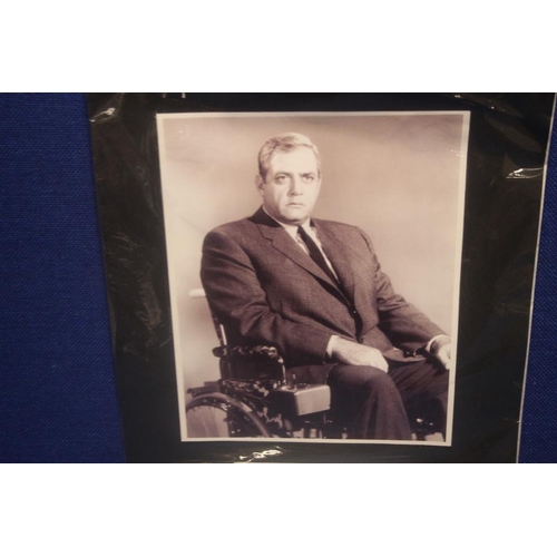 287 - A SIGNED RAYMOND BURR PHOTOGRAPH