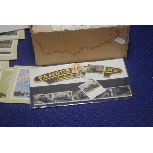 344 - A QUANTITY OF FIRST DAY COVERS CIGARETTE CARDS ETC