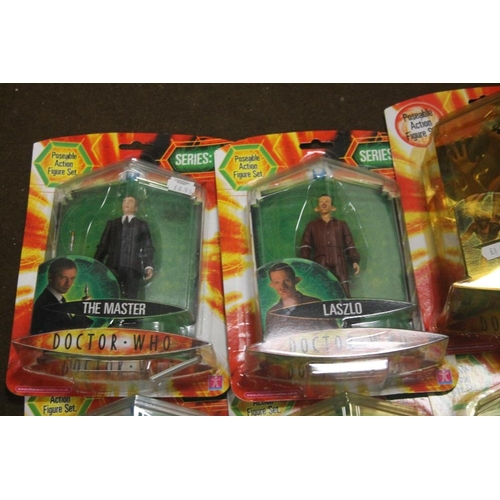 380 - TEN CARDED DR WHO FIGURE SETS