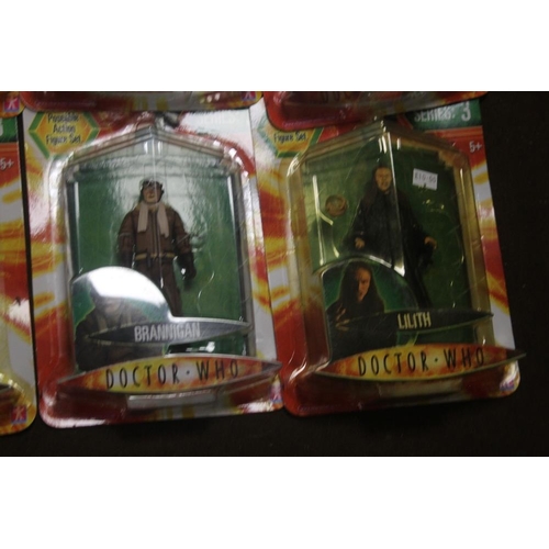 380 - TEN CARDED DR WHO FIGURE SETS