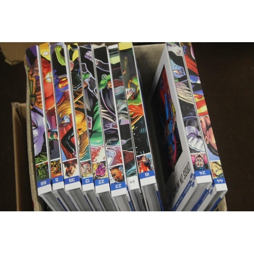 395 - FOUR BOXES OF MARVEL AND DC BOOKS