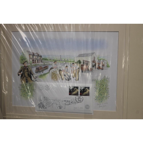 4 - ONE ORIGINAL AND 3 PRINTS OF LOCAL INTEREST (BLACK COUNTRY) TOGETHER WITH A TAPESTRY