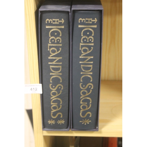 412 - FOLIO SOCIETY TWO VOLUMES ICELANDIC SAGAS