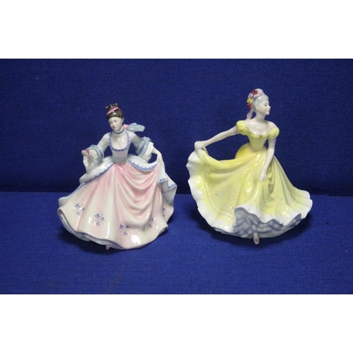 47 - TWO ROYAL DOULTON FIGURINES 'NINETTE' AND 'REBECCA'