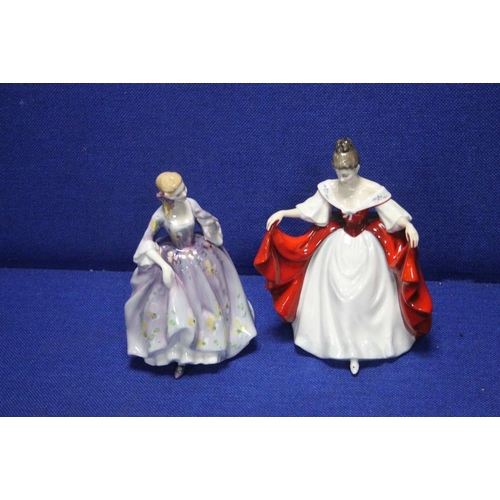 48 - TWO ROYAL DOULTON FIGURINES 'SARA' AND NICOLA'