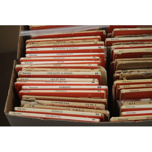 499 - A QUANTITY OF ORDANANCE SURVEY MAPS (TRAYS NOT INCLUDED)