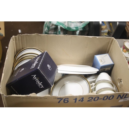 500 - A QUANTITY OF ROYAL DOULTON AND OTHER TEA AND DINNERWARE (TRAYS NOT INCLUDED)