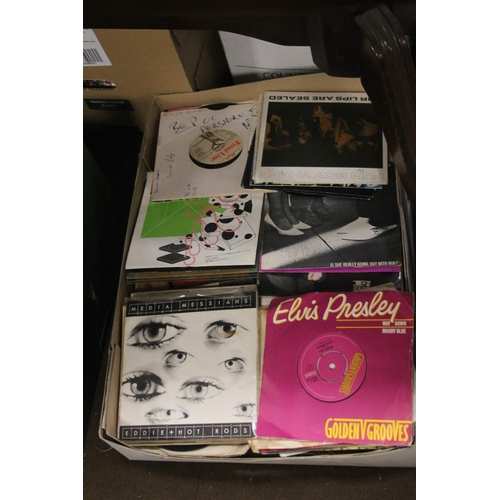 526 - A TRAY OF SINGLE RECORDS TO INCLUDE 60S, 70S,80S, AND 90S