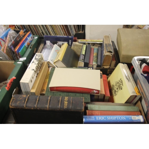 556 - TWO TRAYS OF BOOKS TO INCLUDE POETRY, ETC