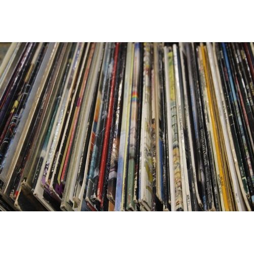 588 - A TRAY OF MAINLY ROCK LP RECORDS TO INCLUDE CHER, CHIFF RICHARD, U2, RAINBOW, KINKS, MOTORHEAD, UFO,... 