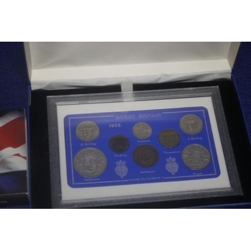 68A - A COLLECTION OF COMMEMORATIVE COINS TO INCLUDE EDWARD VIII MEDALLIONS, STAMPS, COIN SETS ETC