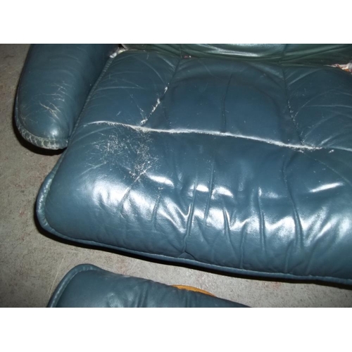 922 - AN EKORNES STRESSLESS STYLE SWIVEL CHAIR