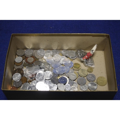 97 - A COLLECTION OF ASSORTED COINS AND TOKENS