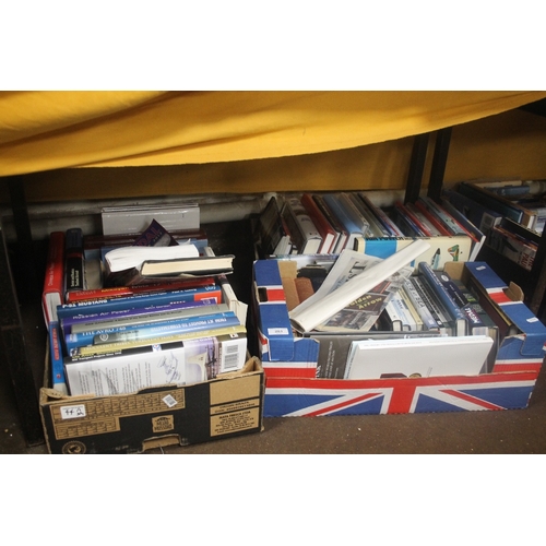 433 - THREE BOXES OF BOOKS MAINLY MILITARY INTEREST