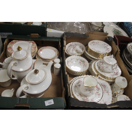 469 - A QUANTITY OF ROYAL ALBERT TEA WARE AND A QUANTITY OF DOULTON TEAWARE (TRAYS NOT INCLUDED)