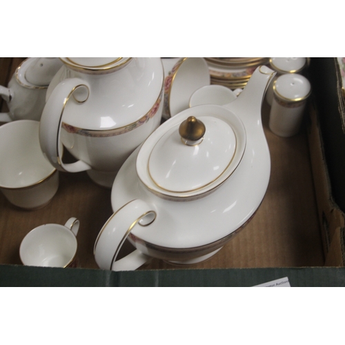 469 - A QUANTITY OF ROYAL ALBERT TEA WARE AND A QUANTITY OF DOULTON TEAWARE (TRAYS NOT INCLUDED)