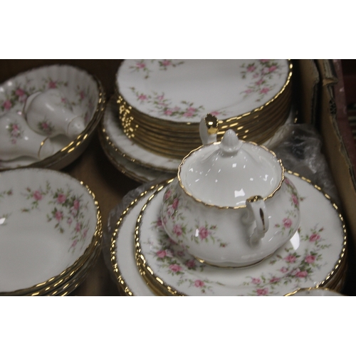 469 - A QUANTITY OF ROYAL ALBERT TEA WARE AND A QUANTITY OF DOULTON TEAWARE (TRAYS NOT INCLUDED)