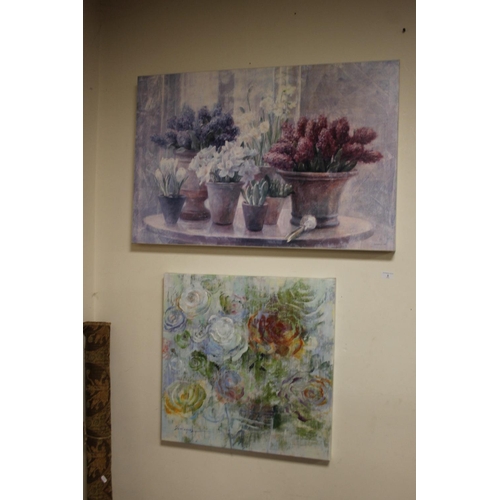 5 - A PAIR OF CANVAS PICTURES