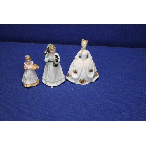 63 - THREE ROYAL DOULTON FIGURINES TO INCLUDE 