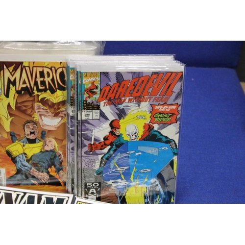 70 - A COLLECTION OF MARVEL COMICS, to include NAM, Daredevil, Maverick, Avengers, Wolverine etc