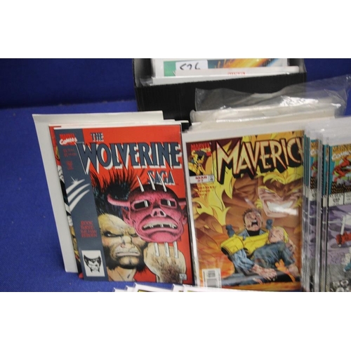 70 - A COLLECTION OF MARVEL COMICS, to include NAM, Daredevil, Maverick, Avengers, Wolverine etc