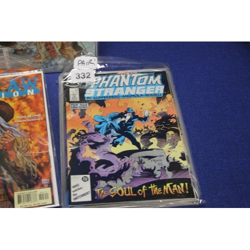 76 - A BOX OF ASSORTED DC COMICS, to include Hero, Phantom Stranger, Check mate, Outlaw, Justice League e... 