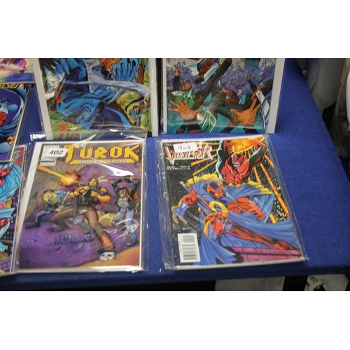 86 - A COLLECTION OF VALIANT COMICS, to include X-0, Shadow, Secret Weapons, Turok, Visitor, Hard Corps e... 