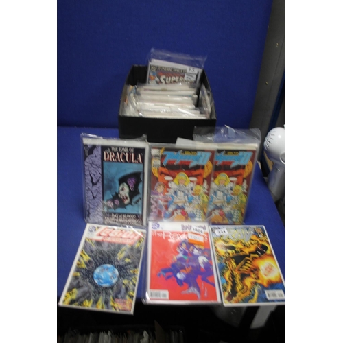 73 - A BOX OF DC COMICS, to include Superman The Man Of Steel, Hawk and Dove, Tomb of Dracula, Tallygunne... 