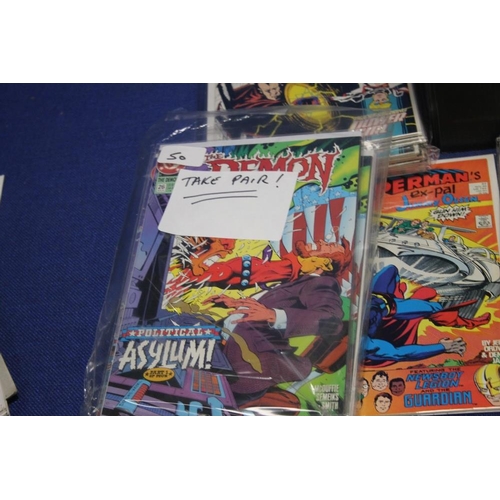 75 - A BOX OF DC COMICS, to include Crimson Avenger, Hammer Locke, Legion Power, Superman etc