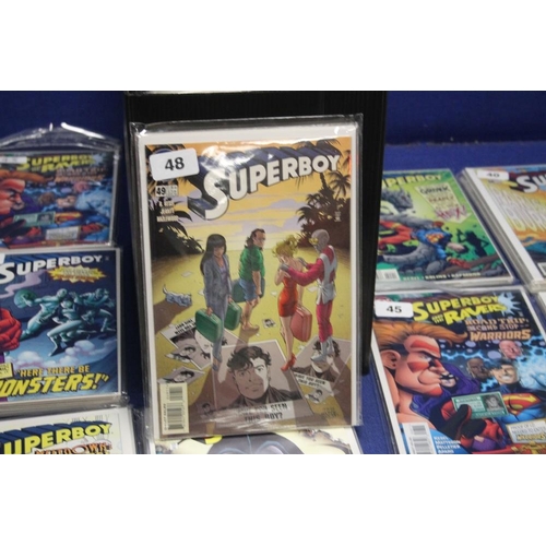 107 - A TRAY OF DC SUPERBOY COMICS to include Superboy and the Ravers, Zero Hour, The Aventures of Superbo... 