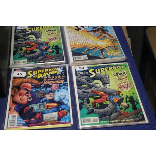 107 - A TRAY OF DC SUPERBOY COMICS to include Superboy and the Ravers, Zero Hour, The Aventures of Superbo... 