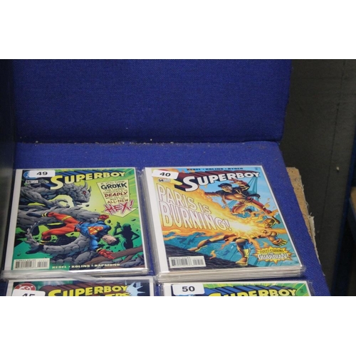 107 - A TRAY OF DC SUPERBOY COMICS to include Superboy and the Ravers, Zero Hour, The Aventures of Superbo... 