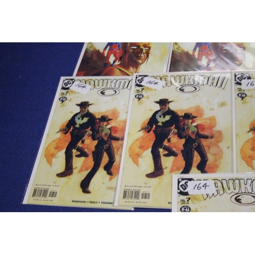 15 - SIX HAWKMAN MULTIPLE COPIES OF VOLUME 4 ALL CARDED AND IN SLEEVES, together with7 copies of Halkman ... 