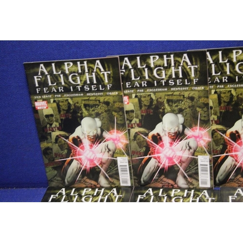 17 - MARVEL ALPHA FLIGHT FEAR ITSELF COMICS 25 COPIES OF ISSUE 1 AUGUST 2011