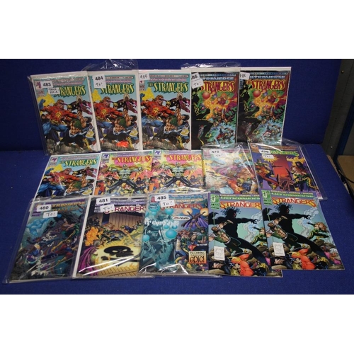 18 - A COLLECTION OF MALIBU STRANGERS COMICS, to include 3 copies of Ultraverse and The Strangers issue 6... 