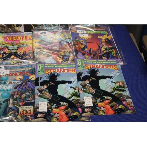 18 - A COLLECTION OF MALIBU STRANGERS COMICS, to include 3 copies of Ultraverse and The Strangers issue 6... 