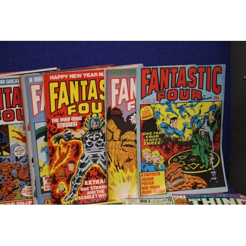 187 - A COLLECTION OF ASSORTED MARVEL COMICS, to include Fantastic Four, Captain Britain etc