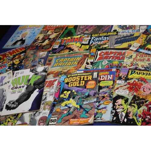 187 - A COLLECTION OF ASSORTED MARVEL COMICS, to include Fantastic Four, Captain Britain etc