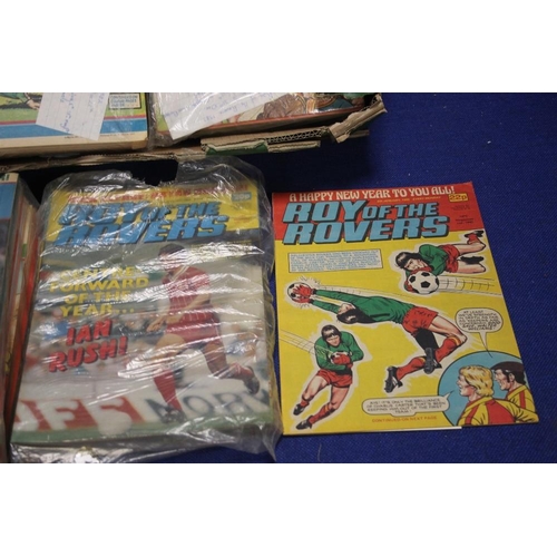 188 - A COLLECTION OF ROY OF THE ROVERS COMICS, mainly 1980s