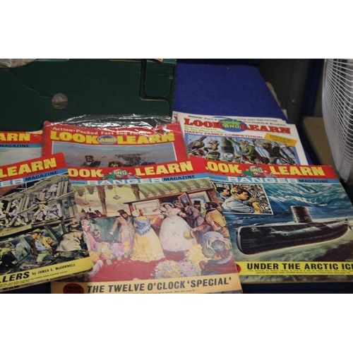 192 - A LARGE QUANTITY OF LOOK AND LEARN MAGAZINES