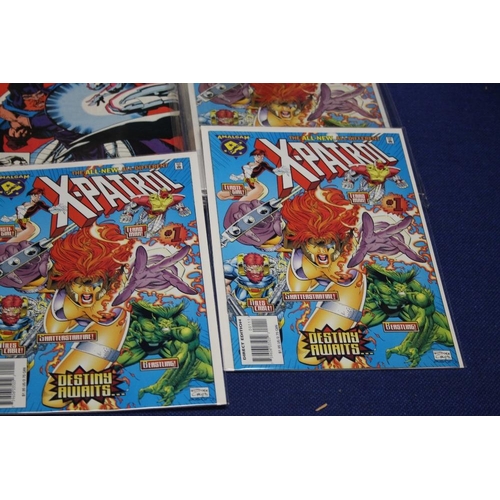 20 - AMALGA COMICS- X PATROL TWENTY PLUS ISSUES OF VOLUME 1 APRIL 1996, together with 12 X factor comics ... 