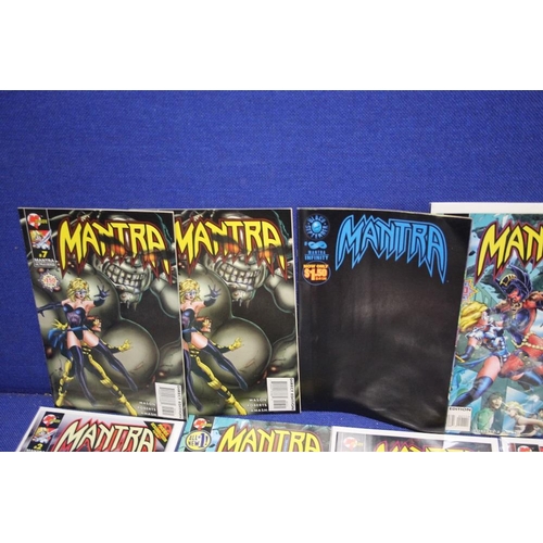 25 - A COLLECTION OF MANTRA COMICS, to include issues 1-4 and 6 and 7 multiple copies