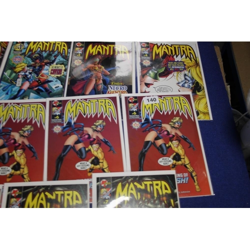 25 - A COLLECTION OF MANTRA COMICS, to include issues 1-4 and 6 and 7 multiple copies