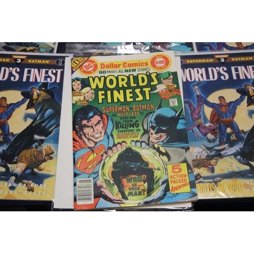 32 - DC COMICS WORLDS FINEST, including Legends of the worlds finest, Worlds at war, and worls collide, D... 